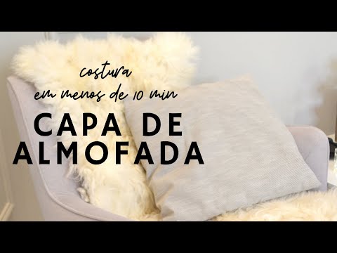 Menos de 10 min: Capa de Almofada Transpassada