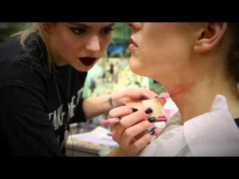 Slit Throat Makeup Tutorial by Emily-Jade Elliott | LA College of Creative Arts