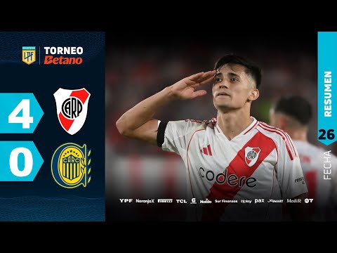 RIVER 4 - 0 ROSARIO CENTRAL I Resumen del partido | #TorneoBetano 2024
