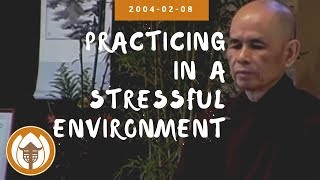 Download lagu Practicing in a Stressful Environment | Dharma Talk by Thich Nhat Hanh, 2004.02.08 mp3