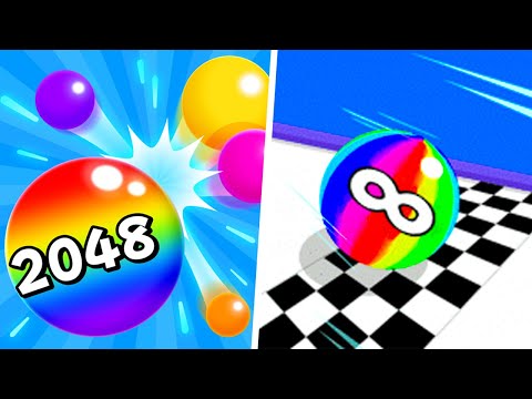 Bump Merge 2048 vs Ball Run Infynity - 123456789 Max Level Gameplay (Part 1)