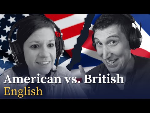 The battle between British and American English