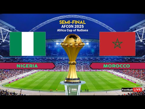 NIGERIA vs MOROCCO - SEMI FINAL Africa Cup of Nations 2025 | Full Match All Goals | Simulation PES