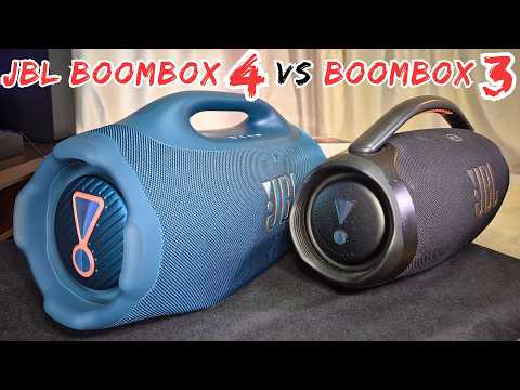 JBL Boombox4 VS JBL Boombox3 Who's Better? (specs, sound test, bass test)