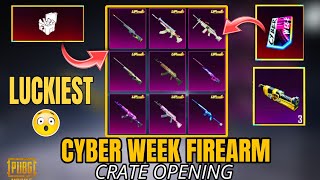 CYBER WEEK FIREARMS CRATE OPENING | OLD UPGRADED GUNS  PUBG MOBILE