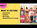 Culture | Definitions | Importance | Characteristics of Culture.(Part 1).