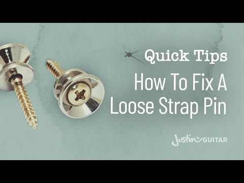 Quick Guitar Tips #20 - How To Fix A Loose Strap Pin - Guitar Lesson [QT-020]
