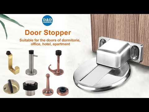 Floor Wall Mounted Brass Magnetic Doot Stop Holder Architectural Hardware Stainless Steel Rubber Zinc Alloy Unique Normal Bathroom Shower Door Stopper