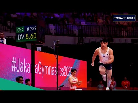 Top 3 in Men's Vault Final - 2025 Jakarta Gymnastics World Championship