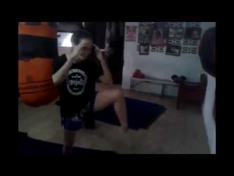 Sylvie's Tips - Kicking the Wall and Correcting Form - Muay Thai Kick