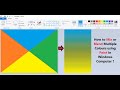 How To Mix Or Blend Multiple Colours Using Paint In Windows Computer
