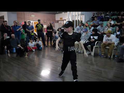 до 9 лет bboy LilDimon vs IvanGhost - "ALL OPTION" break dance battle