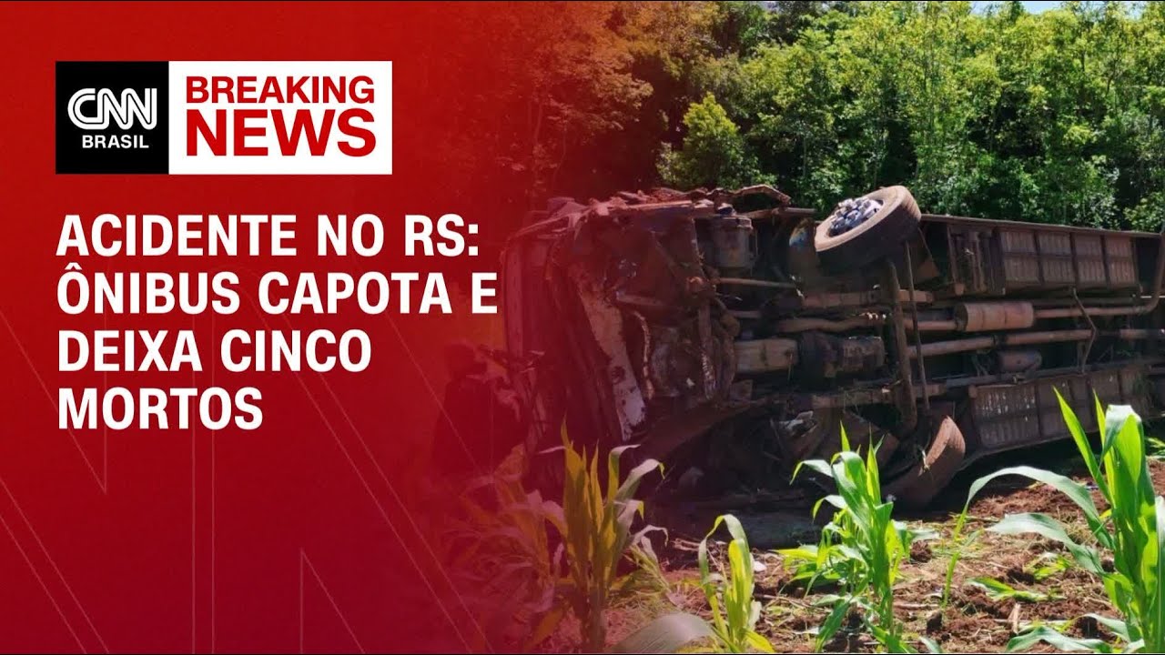 Ônibus com alunos e professores capota no RS; ao menos 5 morreram | BASTIDORES CNN