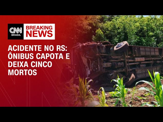 Ônibus com alunos e professores capota no RS; ao menos 5 morreram | BASTIDORES CNN