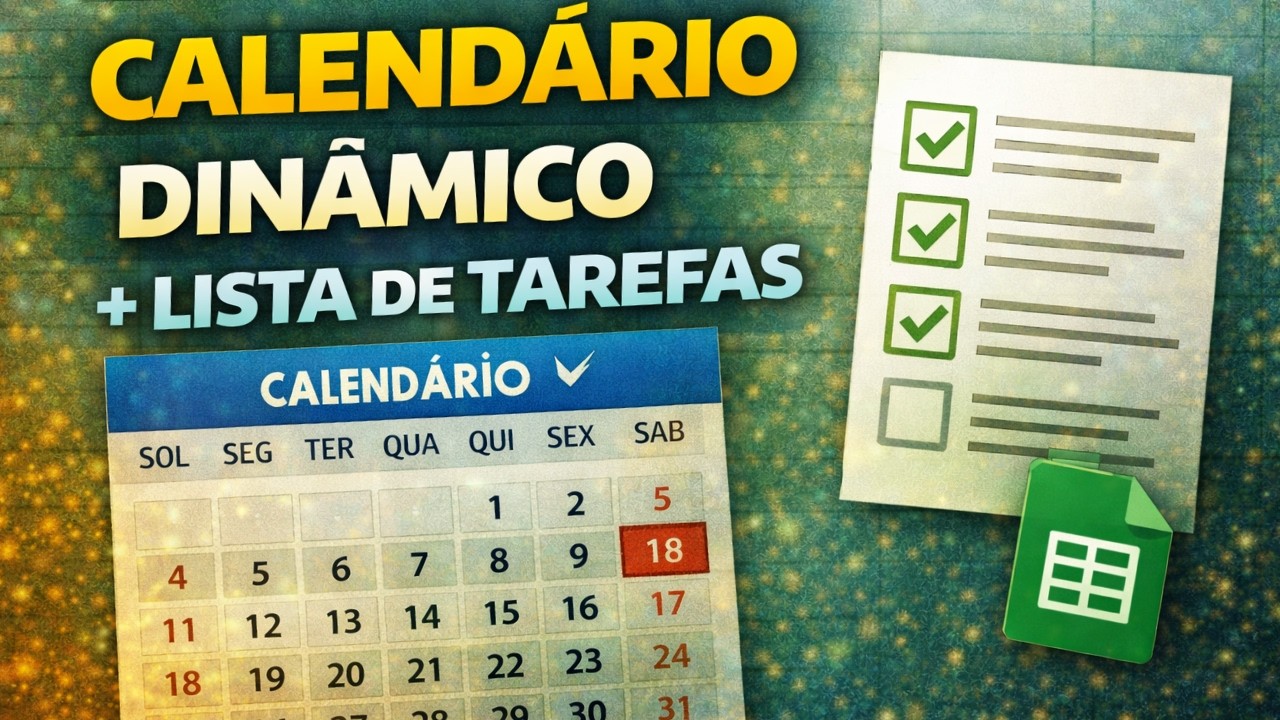 Calendário Dinâmico no Google Planilhas | Google Sheets