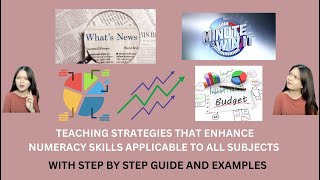 NEW TEACHING STRATEGIES FOR NUMERACY SKILLS APPLICABLE TO ALL SUBJECTS (WITH GUIDE AND EXAMPLES)