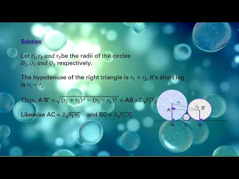Sangaku Problem (Intersecting Circles)