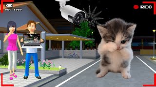 Download lagu Yuta Mio Panicked After CCTV Recorded a Cat Chirping Mania in Front of the House 😱| Sakura School... mp3