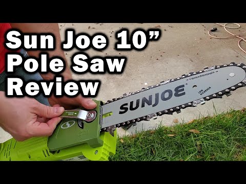 Sun Joe SWJ803E 10" 8A Electric Pole Chain Saw Review