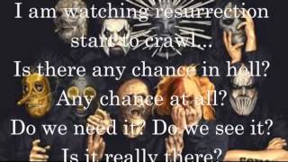 SLIPKNOT- IF RAIN IS WHAT YOU WANT lyrics