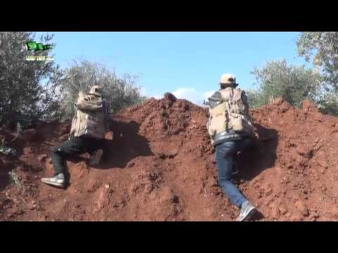 جولة ميدانية في نقاط رباط مقاتلي جبهة الإنقاذ المقاتلة في جبهة الصخر في ريف حماة الشمالي