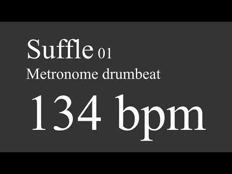 134 bpm suffle drumbeat metronome 01