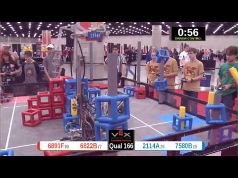 2015 VRC Arts Q166 - 6891F 6822B vs 2114A 7580B - 25 to 41 - VEX Worlds 2015 - Arts Division