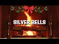 Johnny Mathis - Silver Bells (Christmas Songs - Yule Log)