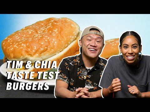 Can Timothy DeLaGhetto & Chia Habte Tell the Difference Between Fast Food Burgers? || Down the Hatch