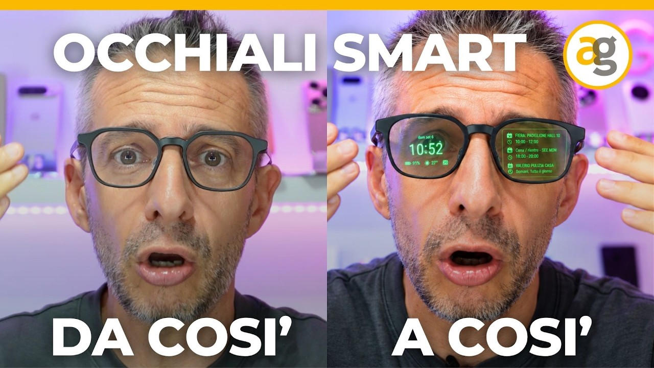 IMPRESSIONANTI! Per INVISIBILITA' LENTI e INTELLIGENZA. Recensione RayNeo iO Smart Glasses