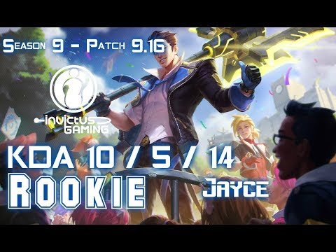 IG Rookie JAYCE vs QIYANA Mid - Patch 9.16 KR Ranked