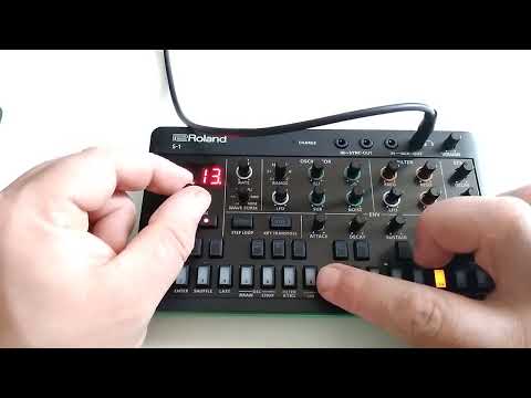 Roland Aira Compact S-1 Tweak Synth Tutorial Step Sequencer