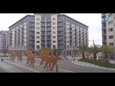 AzTV - Baku White City Central Park district nears completion