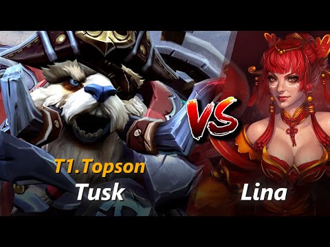 Topson mid Tusk vs Lina | First 10 minutes