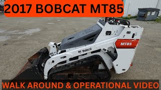 2017 Bobcat MT85 Stand On Skid Steer Walk Around & Operational Video     $14,900