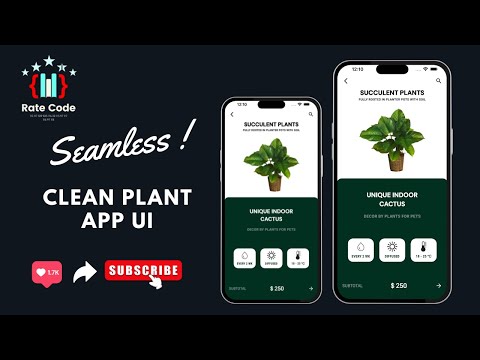 Building a Plant Care App Clean UI Design || Flutter || Rate Code