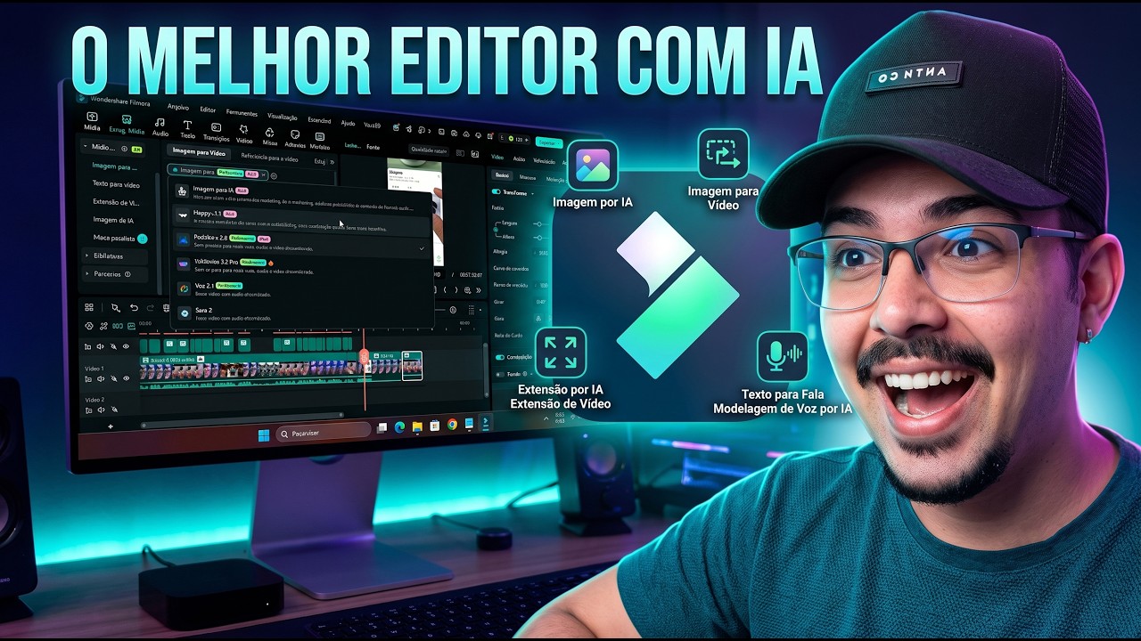 Como Instalar o NOVO Filmora 15 (e usar TODAS as IAs!)