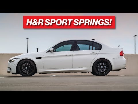 LOWERING THE E90 M3 ON H&R SPORT SPRINGS!