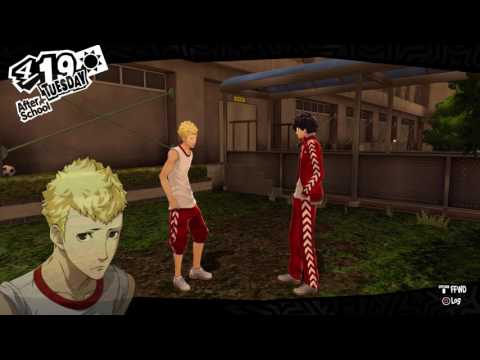 Persona 5 - 4/19: Boost Ryuji Sakamoto Confidant Bond: Track Training Dialogue, Baton Pass Unlocked