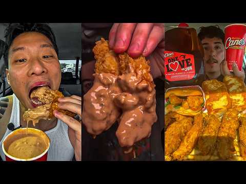 Raising Cane’s Mukbang ASMR! EXTRA Sauce & HUGE Chicken Finger Feast