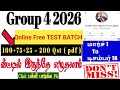 Gr 4 2026 Free Test Batch TNPSC Group 4 2026 Study Plan Where To Sudy JAI BHIM ACADEMY