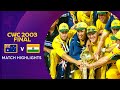 Cricket World Cup 2003 Final Australia V India Match Highlights