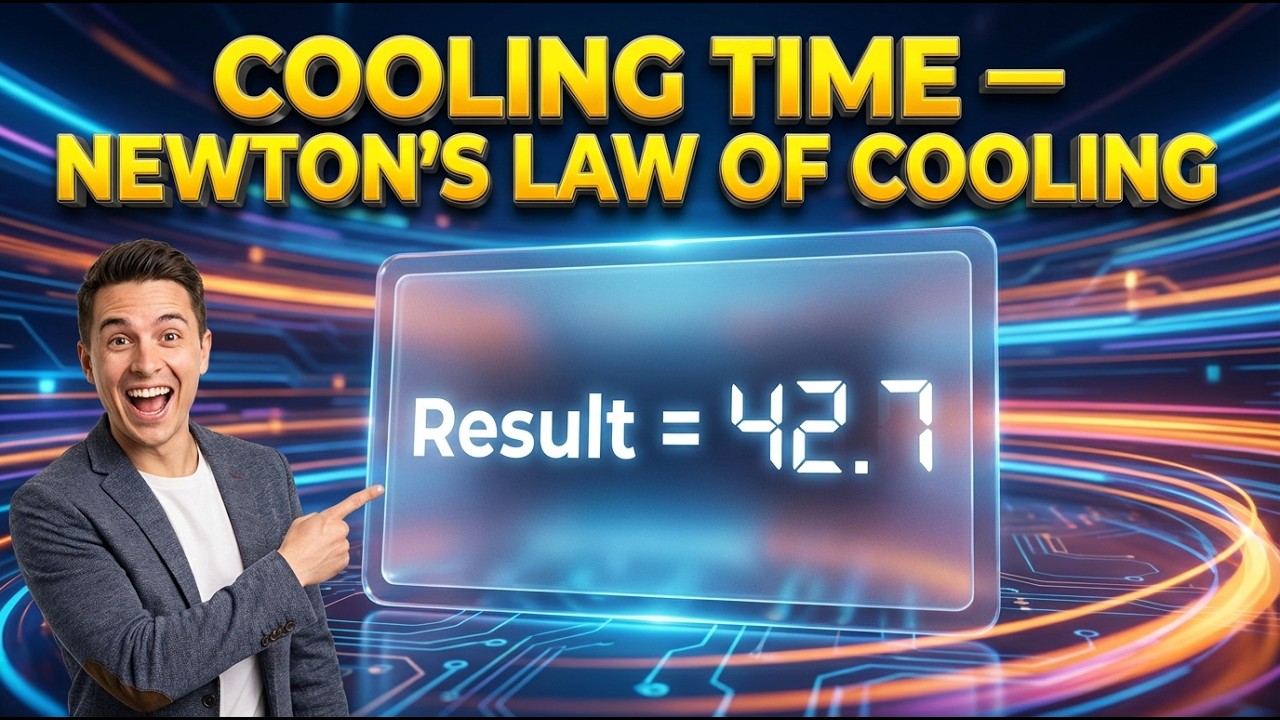 Cooling Time Calculator — Newton's Law of Cooling