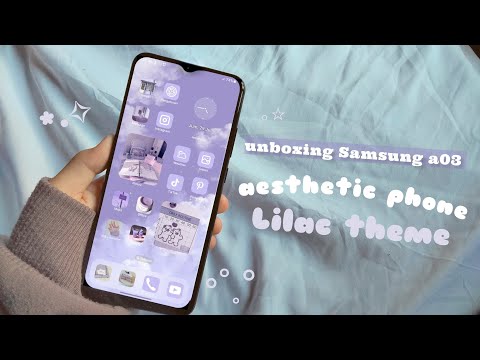 Unboxing Samsung galaxy a03 ll how to have an aesthetic phone android ✨