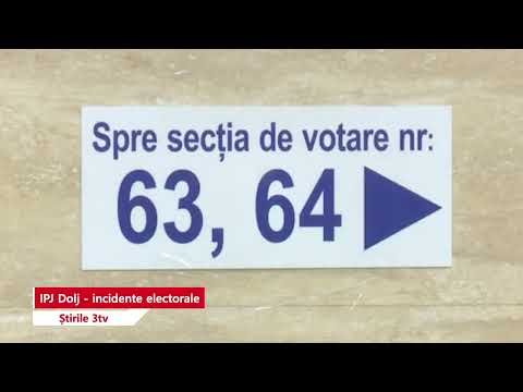 IPJ Dolj - incidente electorale