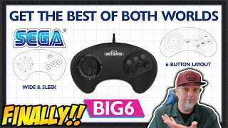 FINALLY! NEW Official SEGA Genesis Big6 Controllers! For Nintendo Switch & Genesis or Mega Drive!