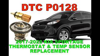 Kia Sportage P0128 Temperature Sensor and Thermostat Replacement