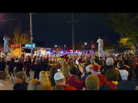 Iowa State University Varsity Football Marching Band in Westport 110824 #3