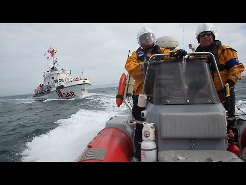 Seenotretter im Einsatz in der Ägäis