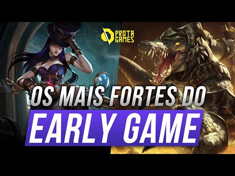 5 CAMPEÕES MAIS FORTES NO EARLY GAME DO LEAGUE OF LEGENDS